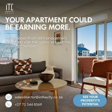 ITC Hospitality Group: your apartment could be earning more. Professional short-let management that starts with the space, not just the booking calendar. See your property's potential.