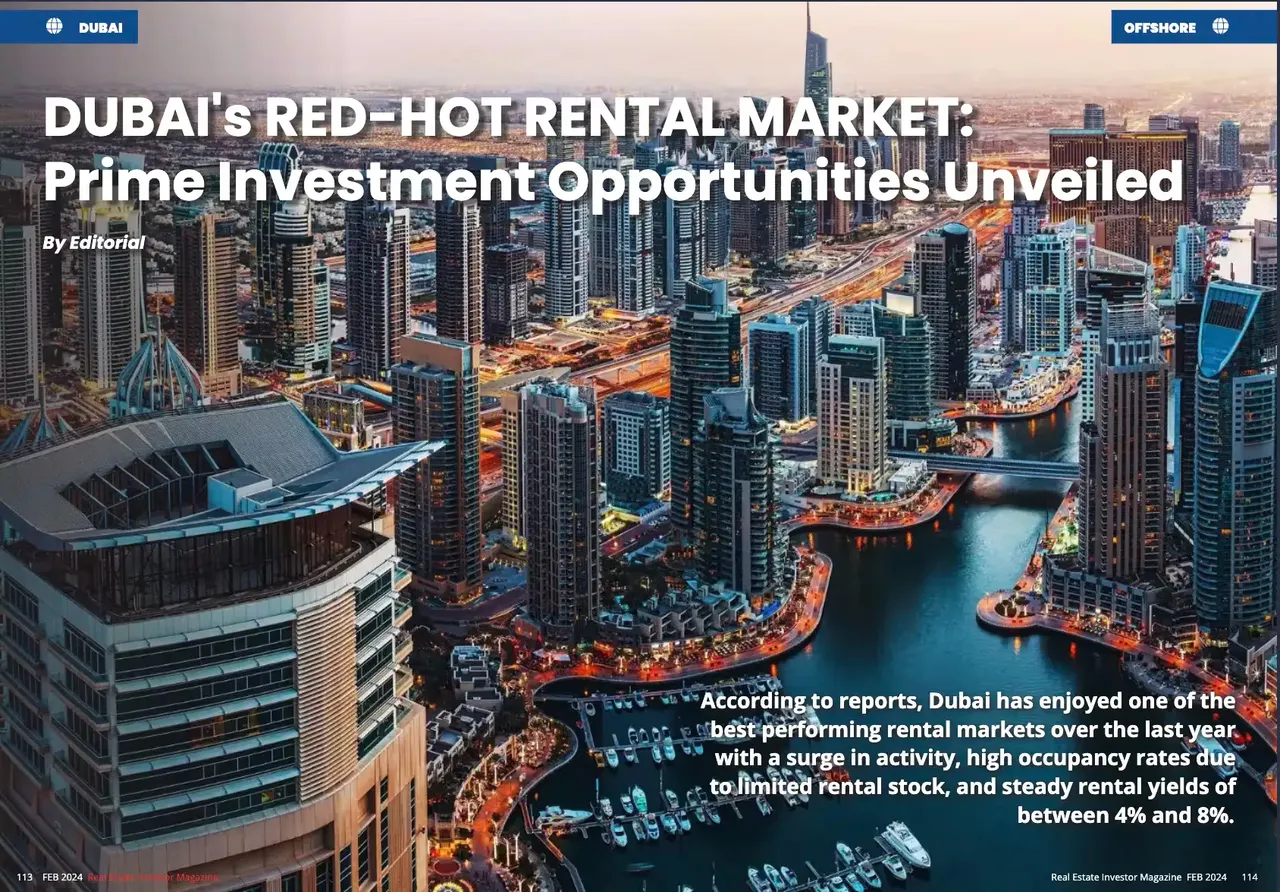 DUBAI's RED-HOT RENTAL MARKET: Prime Investment Opportunities Unveiled