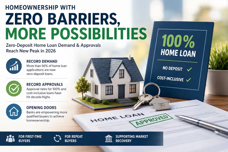 Zero deposit home loans hit record highs