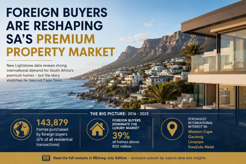 Foreign buyers are reshaping SA's premium property market